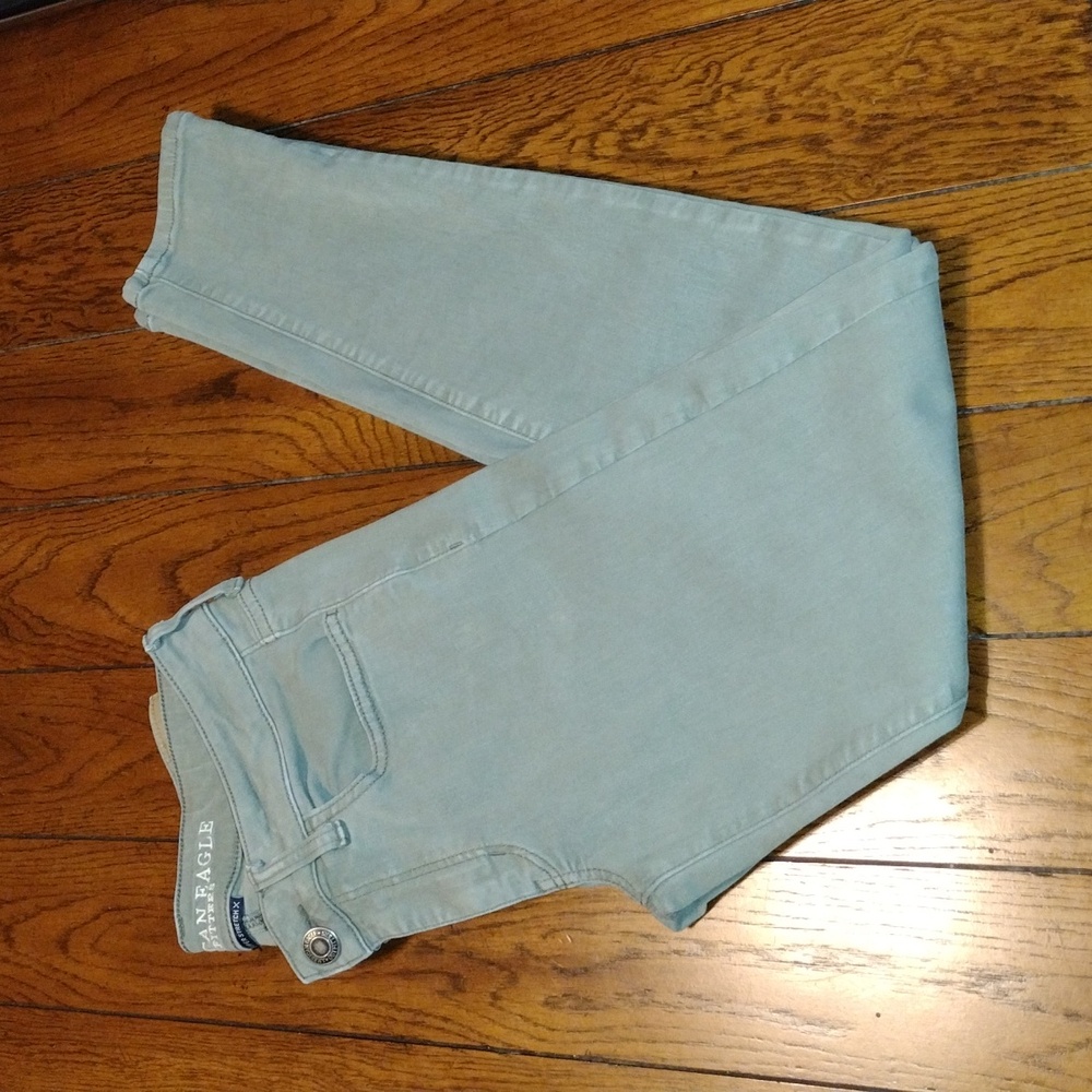 American Eagle Outfitters Olive Super Stretch Pants